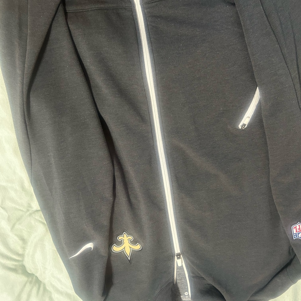 Nike Black Hoodie with Gold and White Accents